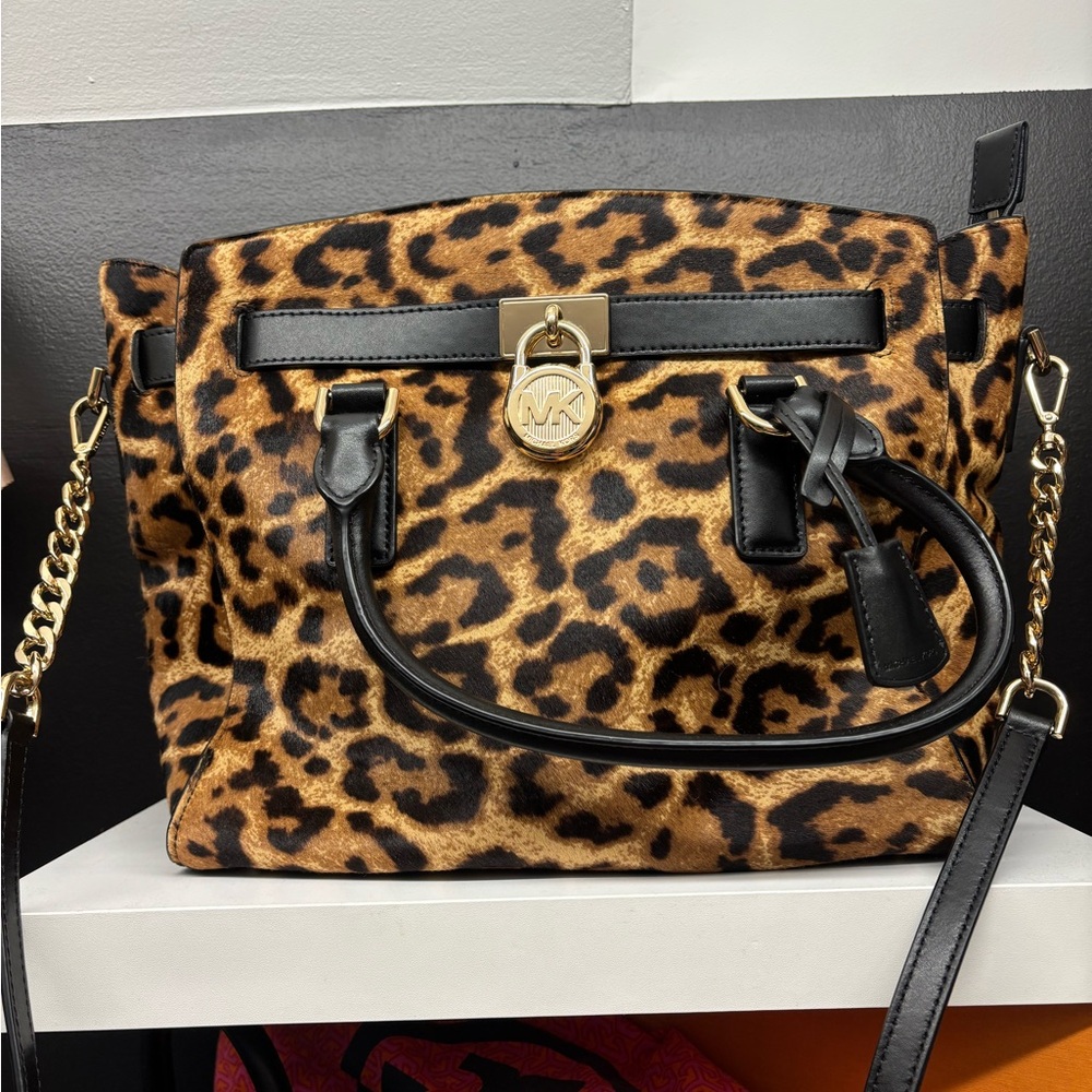 Michael Kors Leopard Print Shoulder Bag